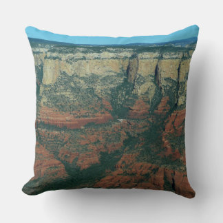 Layers of Red Rocks in Sedona Arizona Throw Pillow