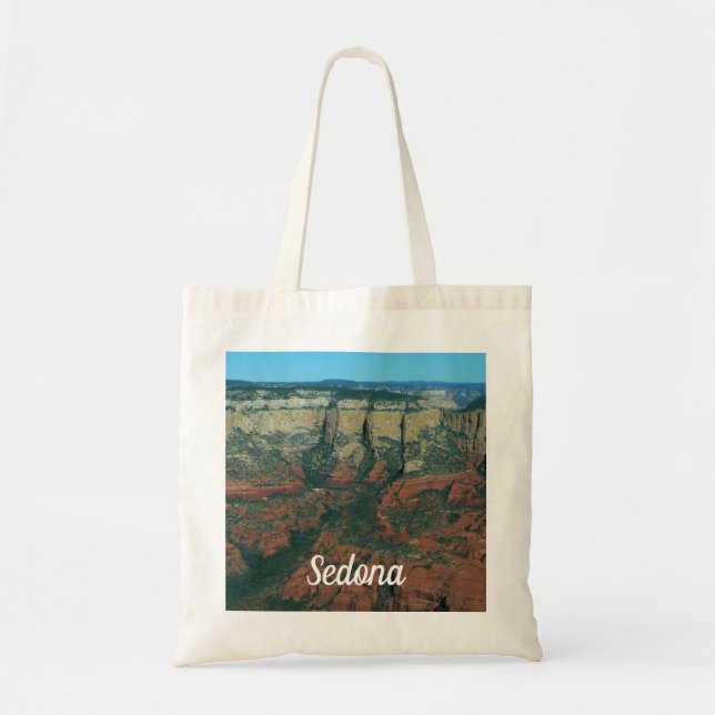 Layers of Red Rocks in Sedona Arizona Tote Bag (Front)