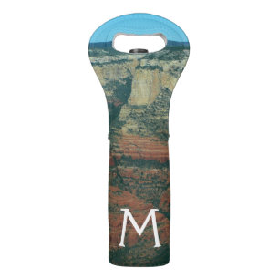 Layers of Red Rocks in Sedona Arizona Wine Bag