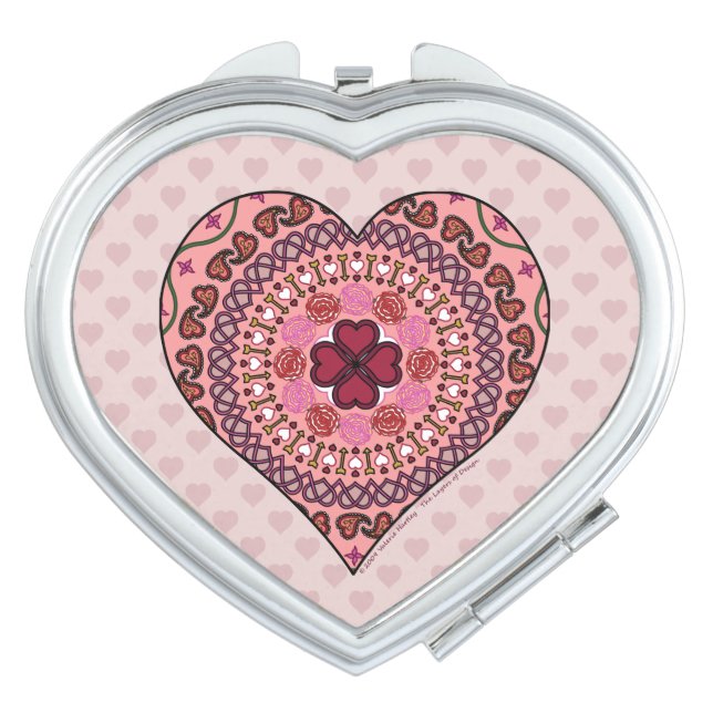 Layers of the Heart Compact Mirror (Front)