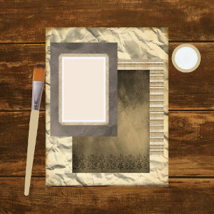 Layers of Vintage Scrapbook Paper 11