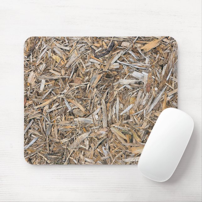 Layers of Weathered Wood Chips Mouse Pad (With Mouse)