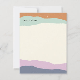 Layers Stationery - Lavender Note Card