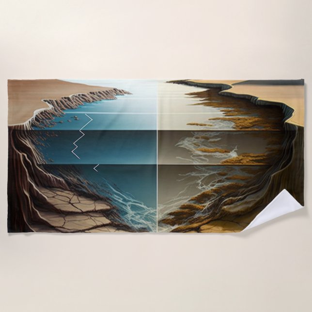 Layers Unveiled Beach Towel (Front)