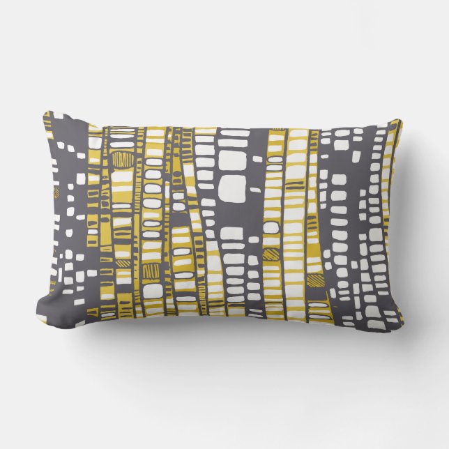 Layers yellow lumbar pillow (Front)