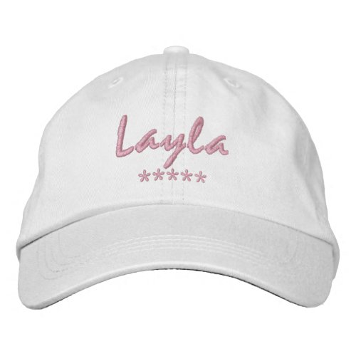Layla Name Embroidered Baseball Cap