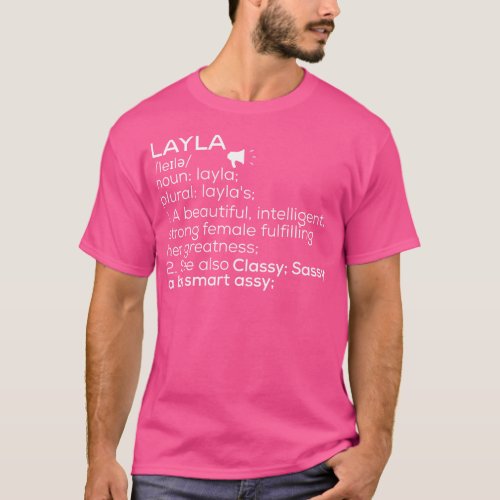 Layla Name Layla Definition Layla Female Name Layl T_Shirt