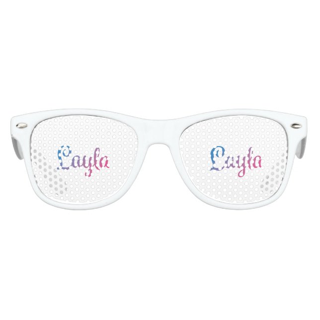 Layla Stylish Cursive Kids Sunglasses (Front)