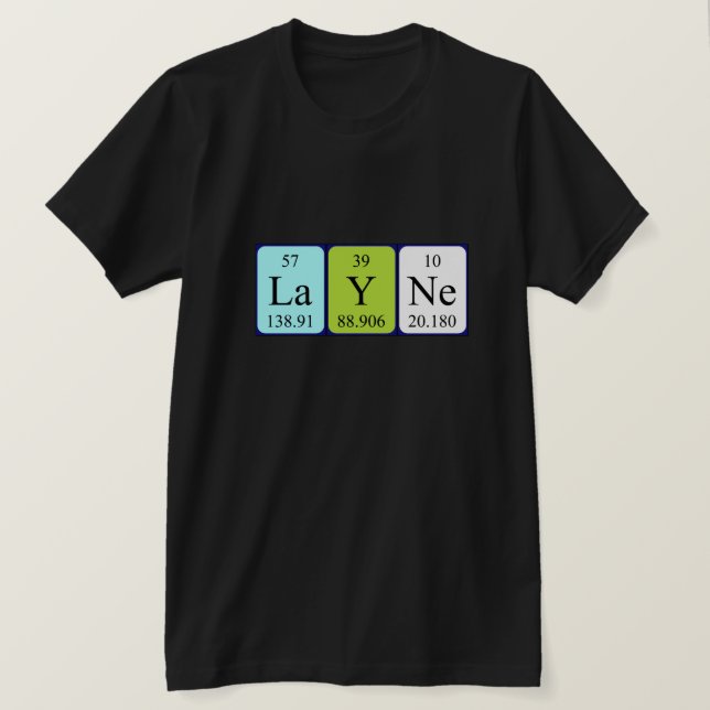 Layne periodic table name shirt (Design Front)