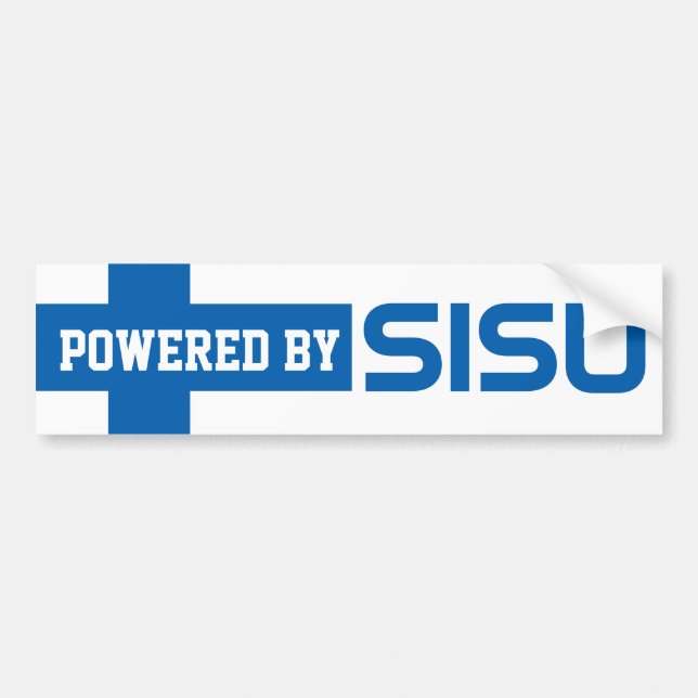 LaYooper (c) Powered By Sisu Bumper Sticker Finns (Front)