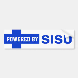 LaYooper Powered By Sisu Bumper Sticker Finn Flag