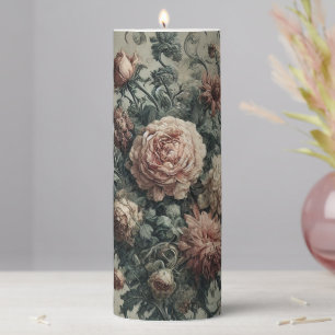 🩸 Lazarus Weeps – Gothic Sanctum in Solitaire Pillar Candle