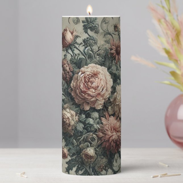 🩸 Lazarus Weeps – Gothic Sanctum in Solitaire Pillar Candle (In Situ)