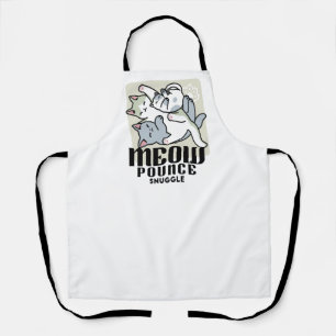 Laze Furr Days - Cute Lazy Cats Design Apron