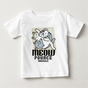 Laze Furr Days - Cute Lazy Cats Design Baby T-Shirt
