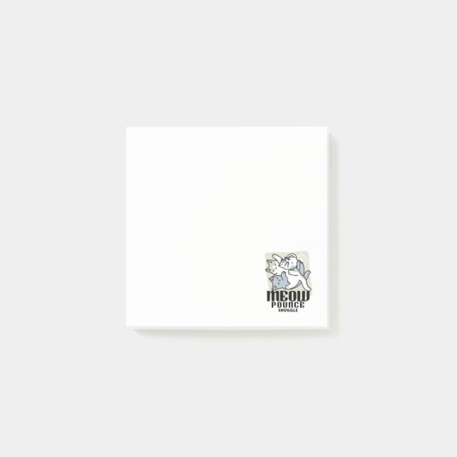 Laze Furr Days - Cute Lazy Cats Design Post-it Notes (Front)