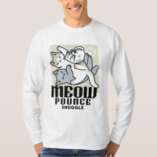 Laze Furr Days - Cute Lazy Cats Design T-Shirt