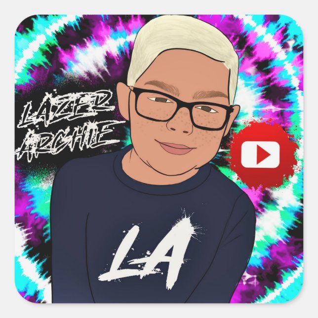 Lazer Archie Stickers (Front)