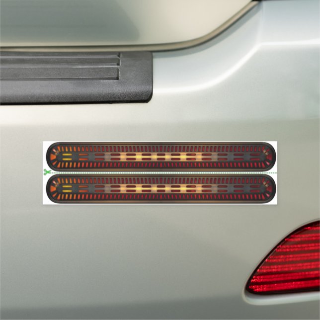 Lazer Strips Car Magnet (In Situ)