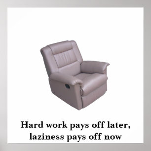Laziness poster
