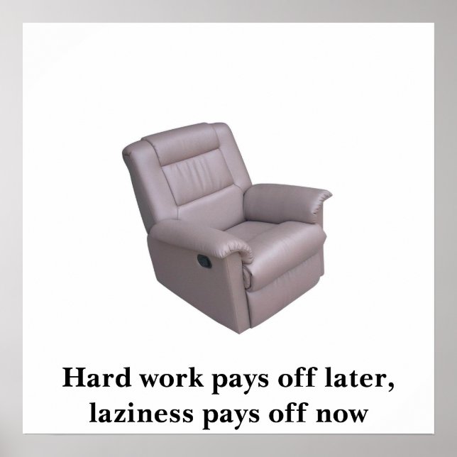 Laziness poster (Front)