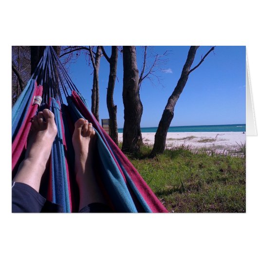 Lazing in Hammock Cards (Front Horizontal)