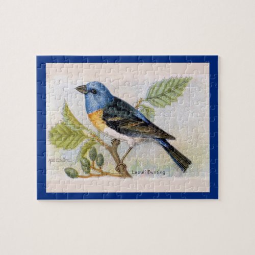 Lazuli Bunting Bird Puzzle