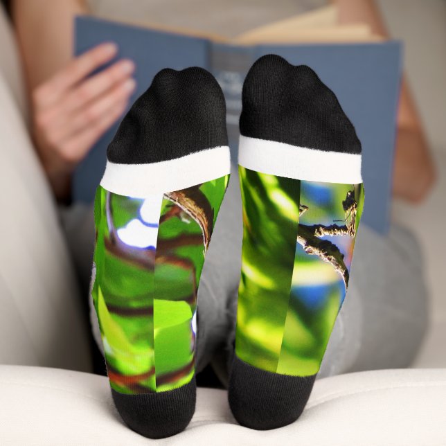 Lazuli Bunting socks (Bottom)