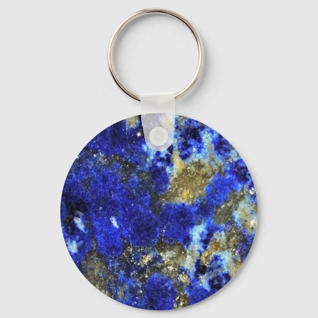 Lazurite pattern abstract art keychain (Front)