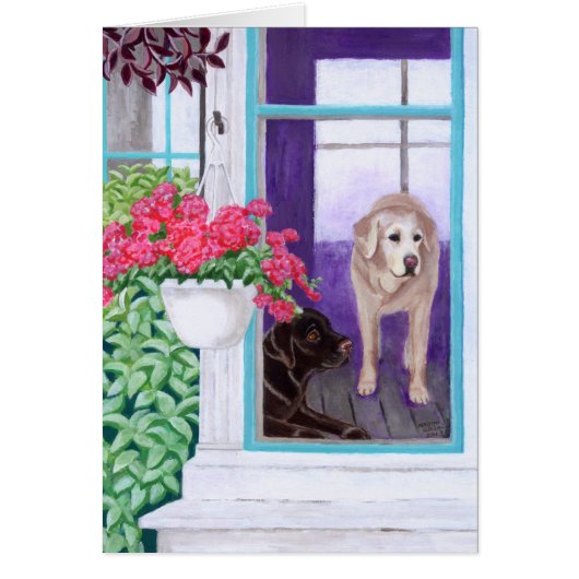 Lazy Afternoon Labradors Painting (Front)