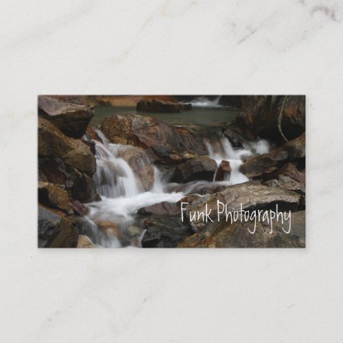 Lazy Alaskan Waterfall Business Card Templates
