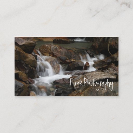 Customizable Lazy Alaskan Waterfall Business Card Templates