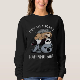 Lazy Baby Koala Panda Sloth  Cat My Official Nappi Sweatshirt