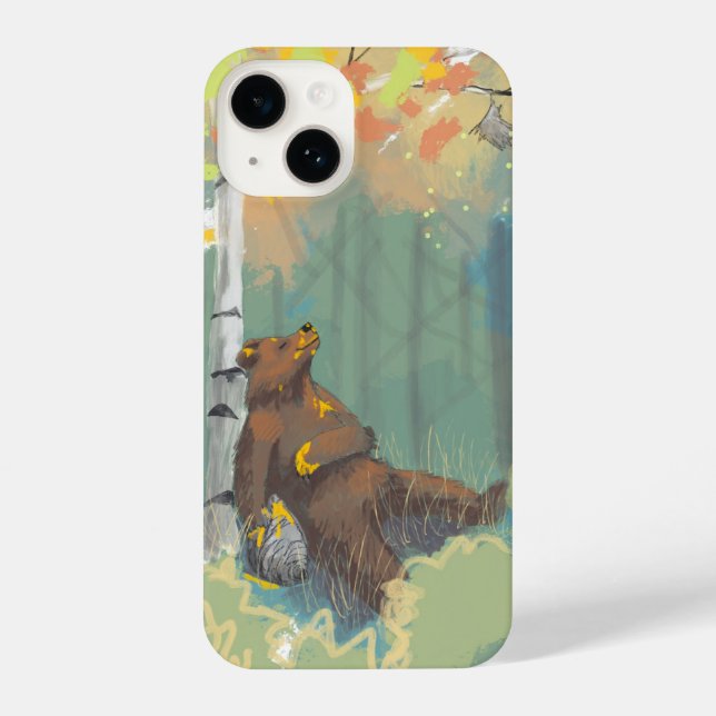Lazy bear phone case  (Back)