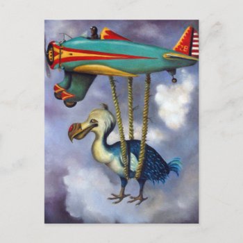Lazy Bird Postcard by paintingmaniac at Zazzle