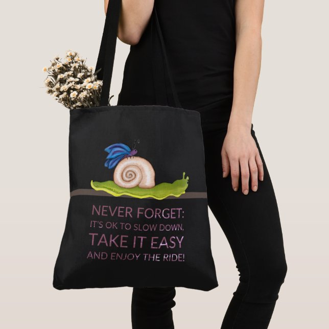 Lazy Butterfly Tote Bag (Close Up)