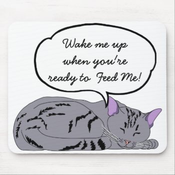 Lazy Cat  Cat Nap Dream  Humorous Mouse Pad by Magical_Maddness at Zazzle