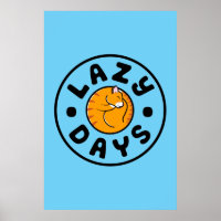 Lazy Cat Days Poster (24x36)