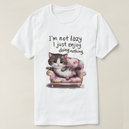 Lazy cat  T_Shirt