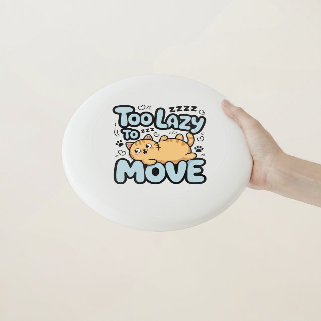 Lazy Cat Wham-O Frisbee (In Hand)