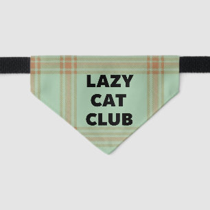 Lazy Cats Club, by Natasha Us   Pet Bandana Collar