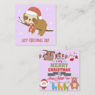 Lazy Christmas Day Note Card