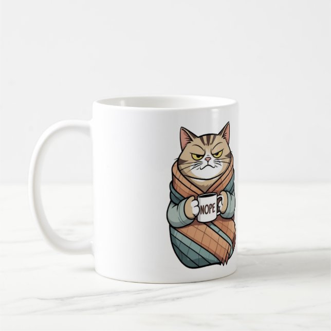 Lazy Classic Mug, 11 oz Coffee Mug (Left)