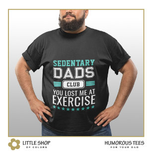 Lazy Dads Club Varsity Style Customizable T-Shirt