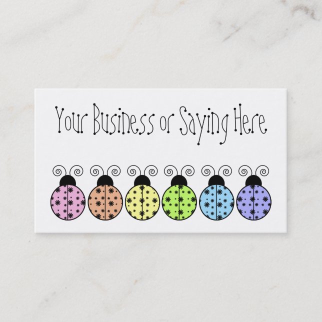 Lazy Daisy Ladybug Profile Card (Front)
