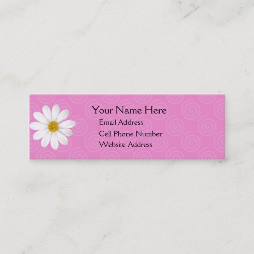 Lazy Daisy Skinny Profile Card Business Cards