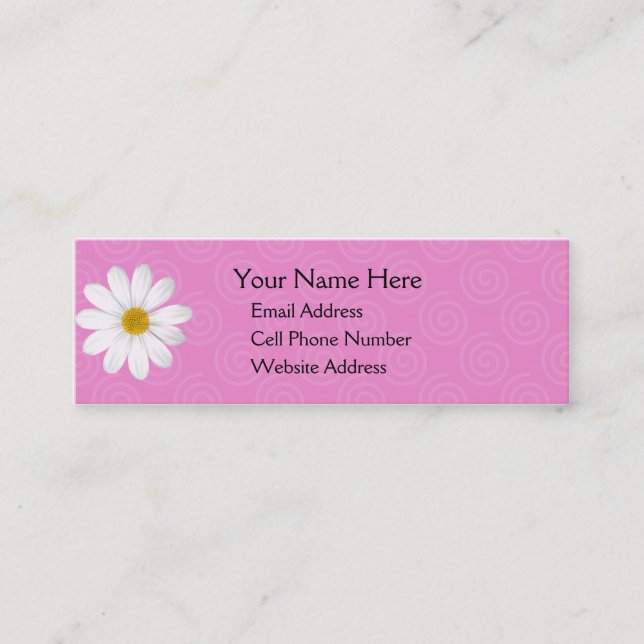 Lazy Daisy Skinny Profile Card (Front)