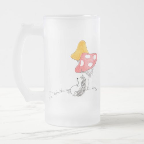 Lazy Day Frosted Glass Beer Mug