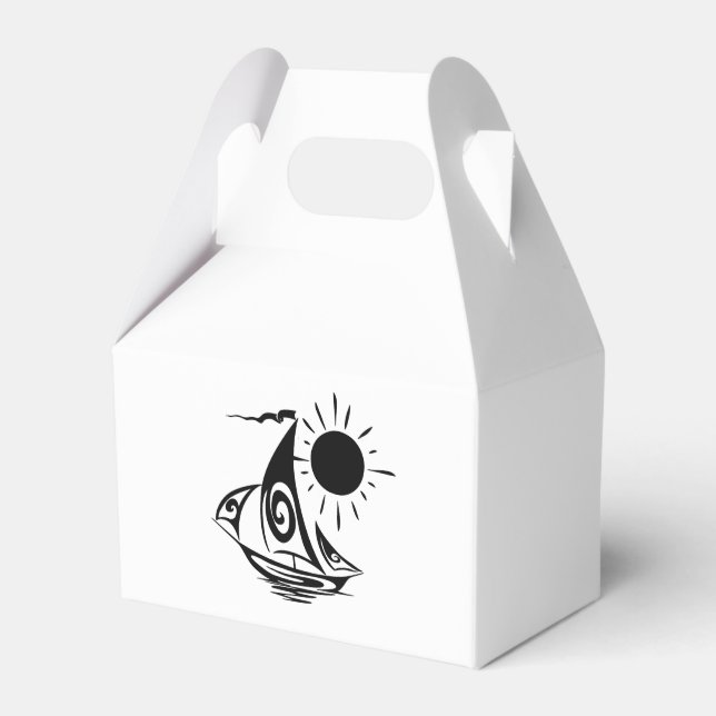 Lazy Day Sailing Favor Boxes (Front Side)