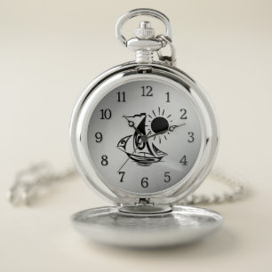 Lazy Day Sailing Pocket Watch